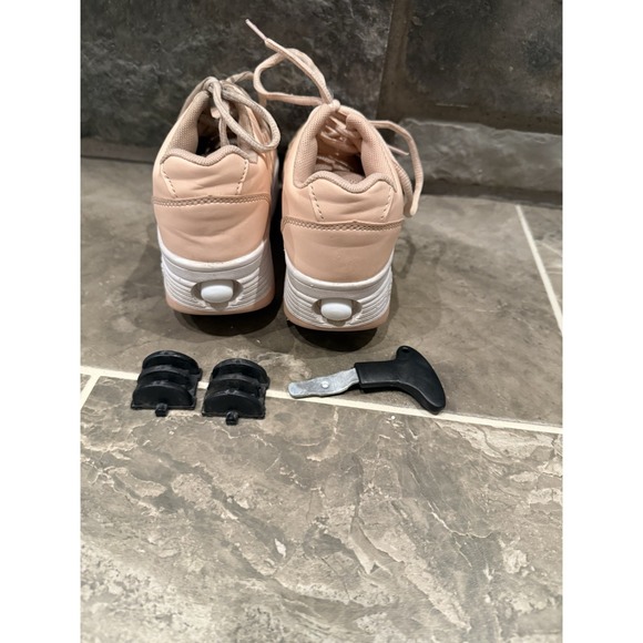 Miya-Miya Roller Skate Shoes Girl's Pink Kids Size 1 Adjustable Rollers Button - Picture 6 of 16